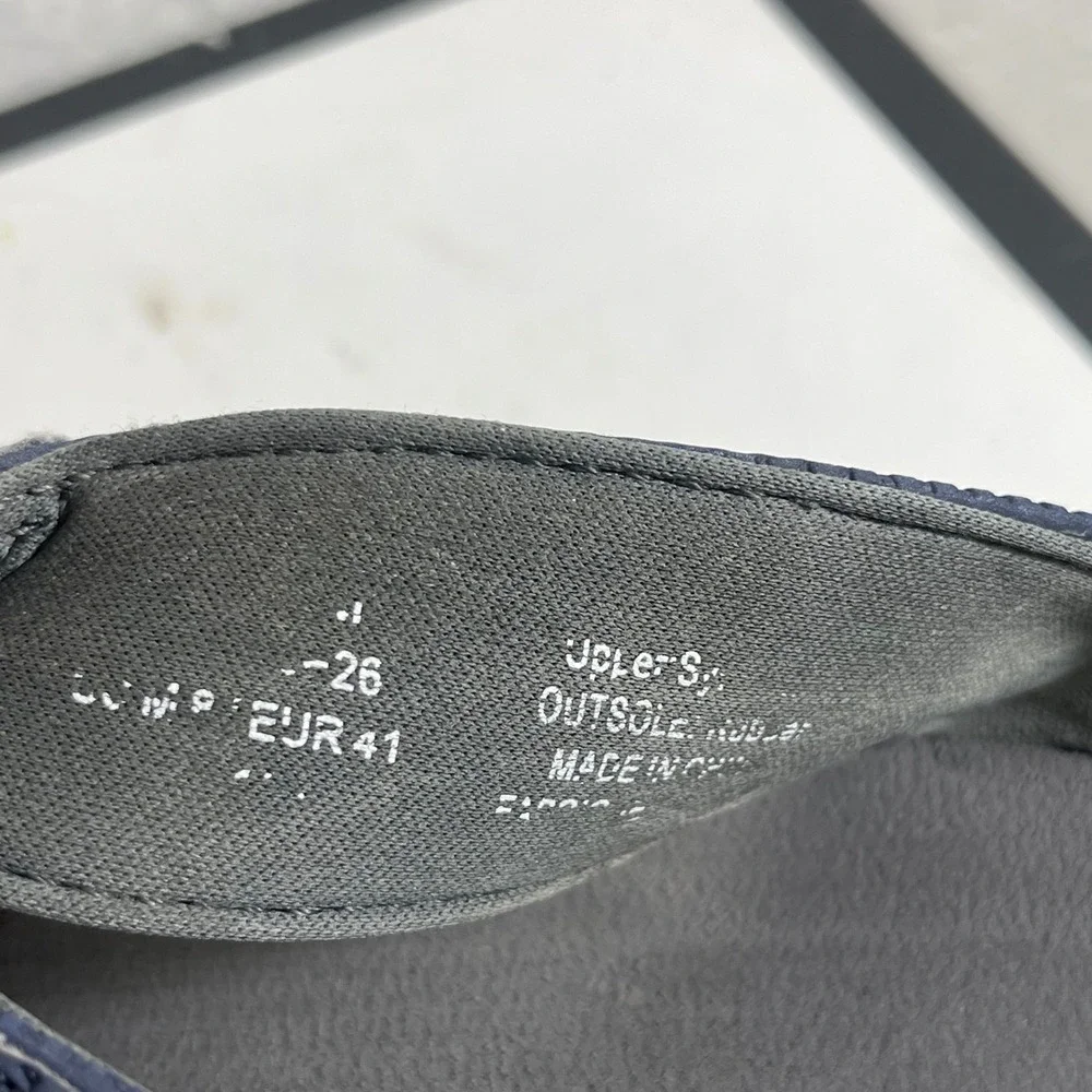 OluKai Kia'i II Sandal HLA Gray Navy Blue Flip Flops Sandals Slip‎ On Men's 8 US